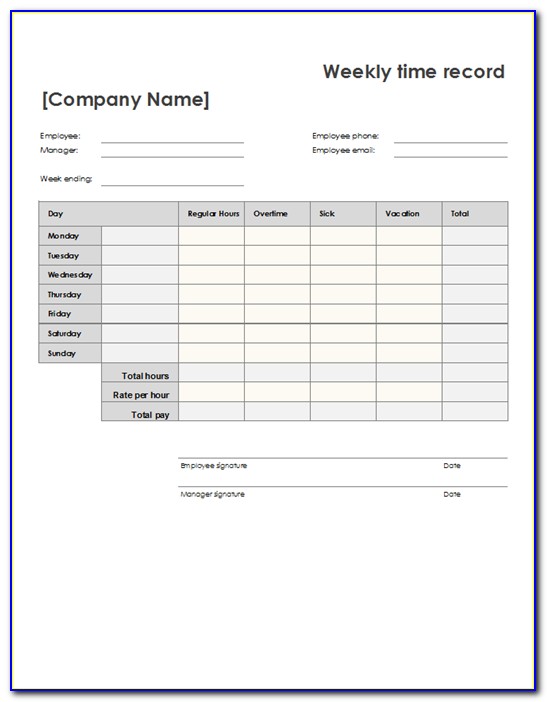 Free Payroll Sheet Template