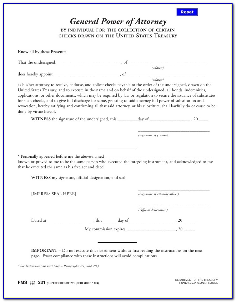 Medical Power Of Attorney Texas Template
