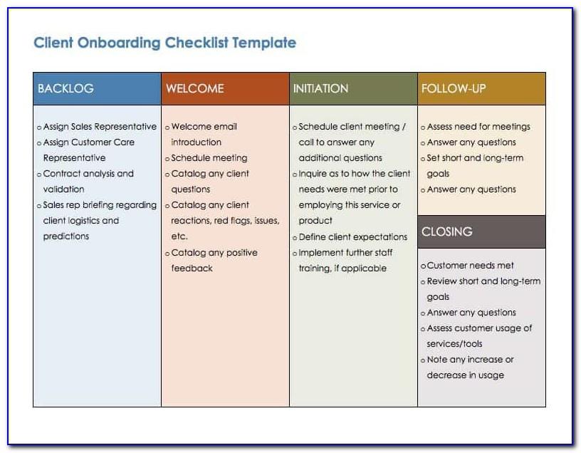 New Employee Onboarding Checklist Template Free
