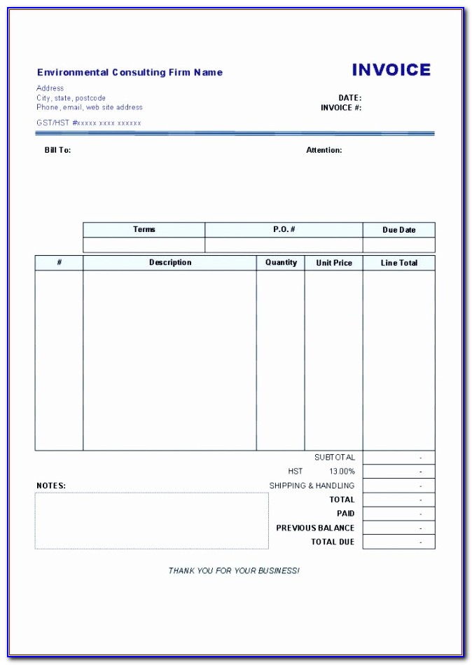 Office 2010 Templates For Invoices