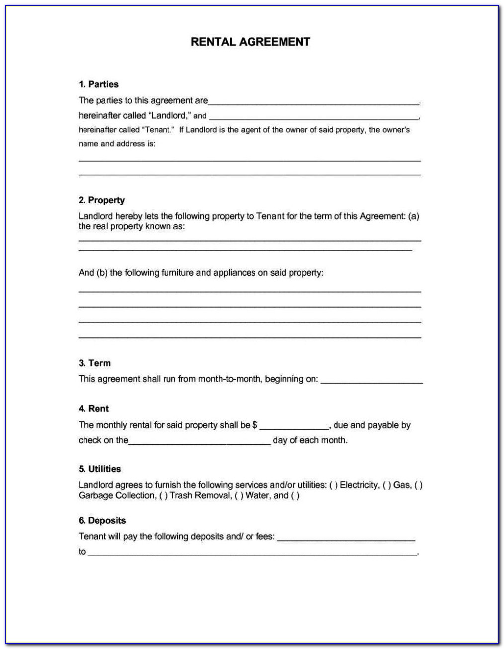 Office Space Lease Agreement Template Free