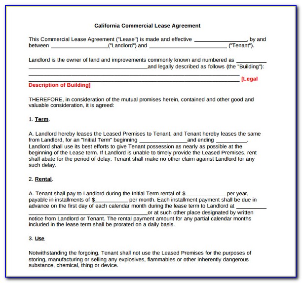 Office Space Rental Agreement Format