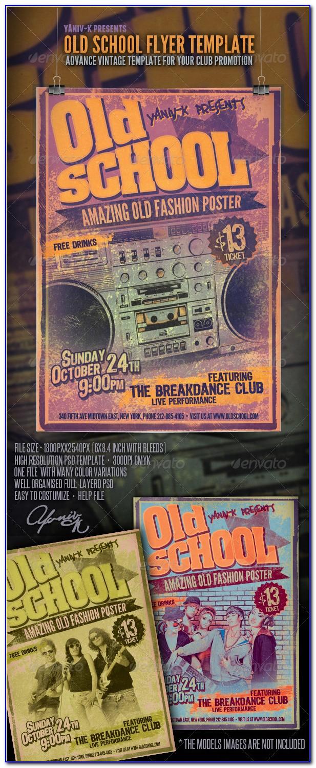 Old School Flyer Template Free