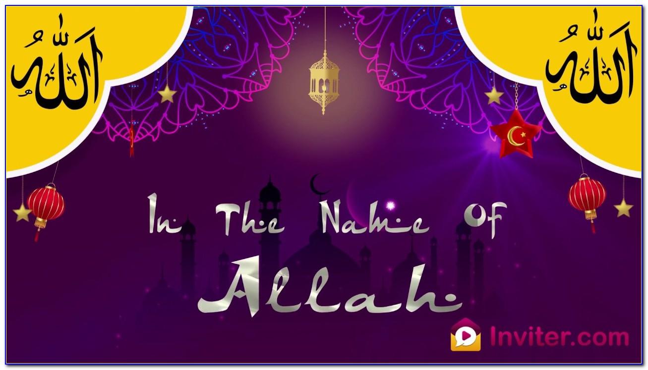 Online Muslim Wedding Invitation Card Maker
