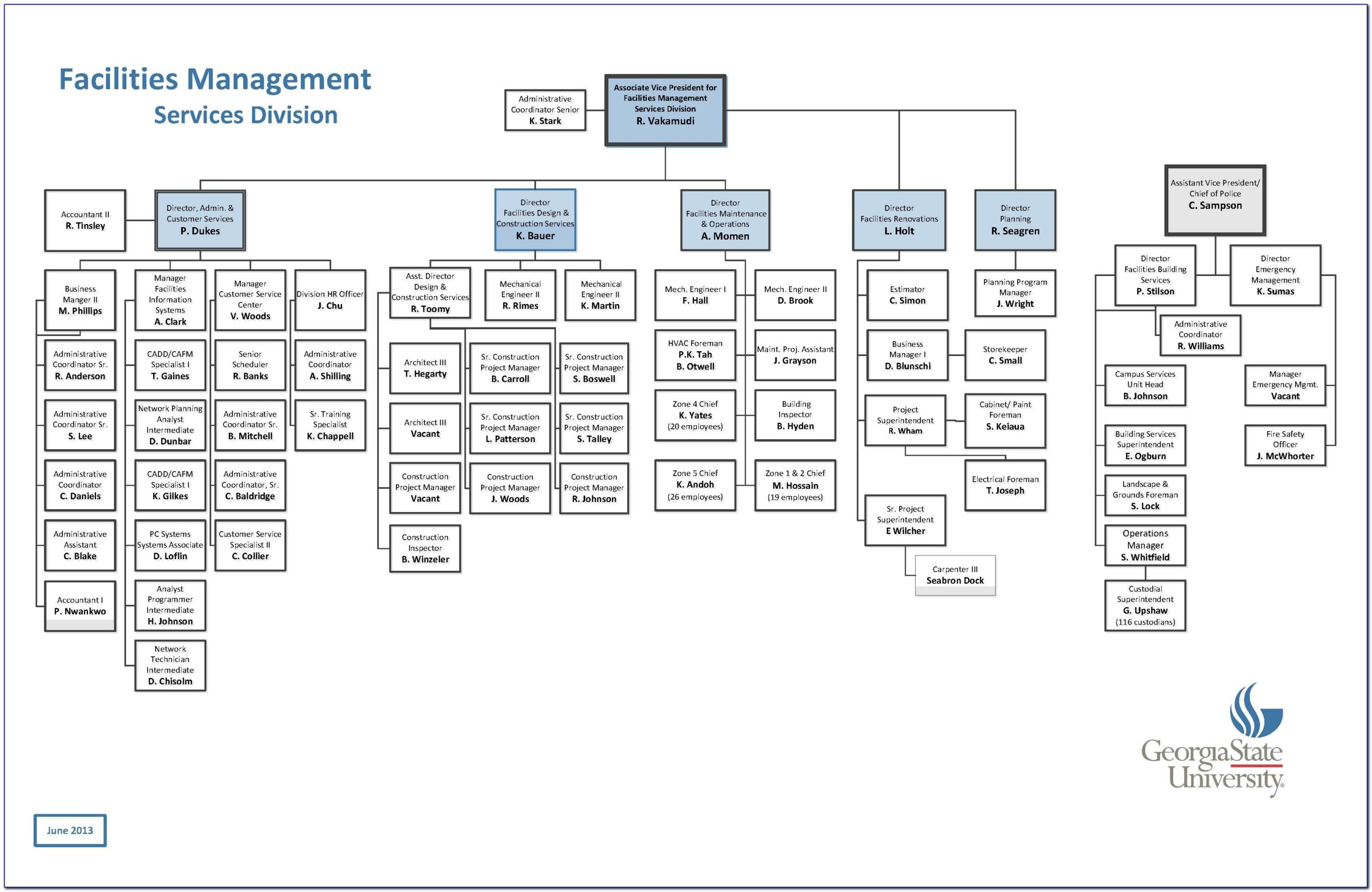Organisational Structure Chart Template