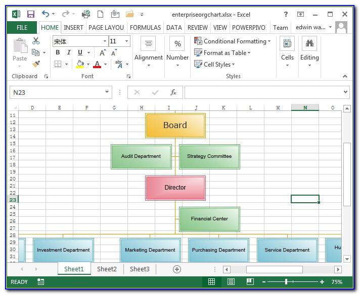Organizational Chart Template Excel 2010