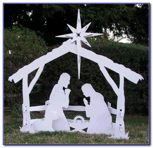 Outdoor Nativity Silhouette Patterns