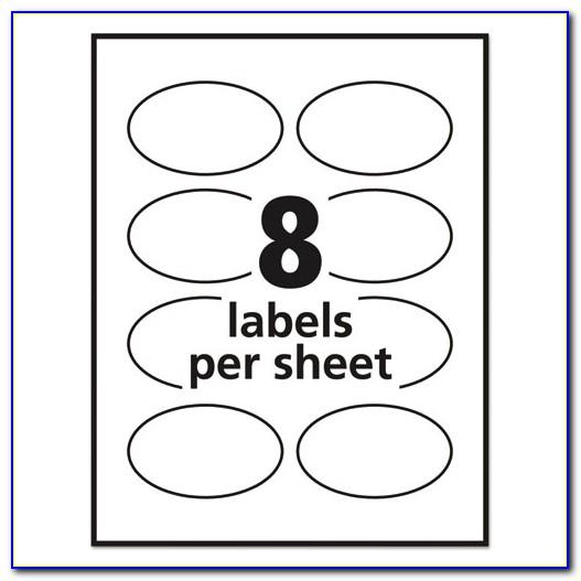 Oval Label Templates 8 Per Sheet