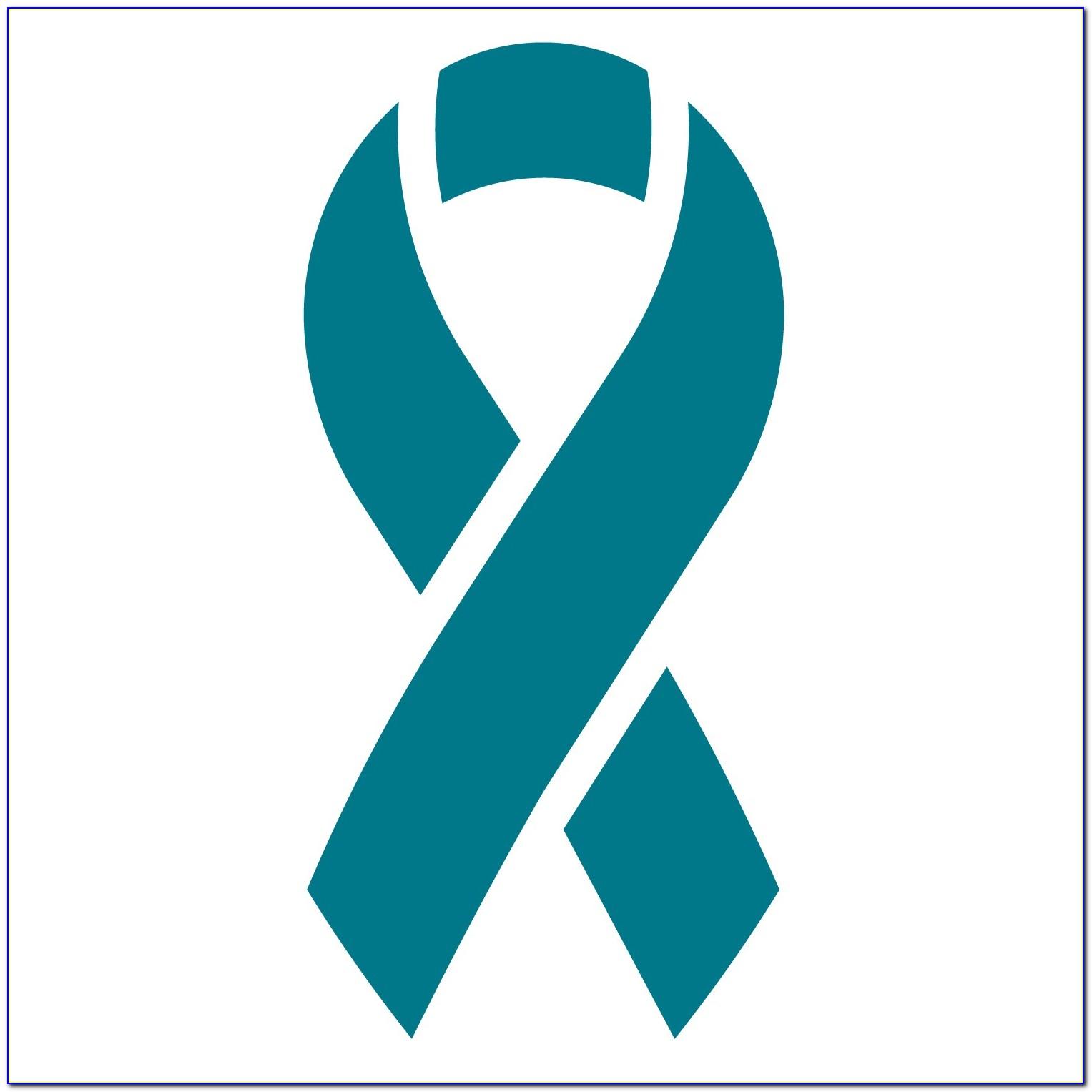 Ovarian Cancer Ribbon Template