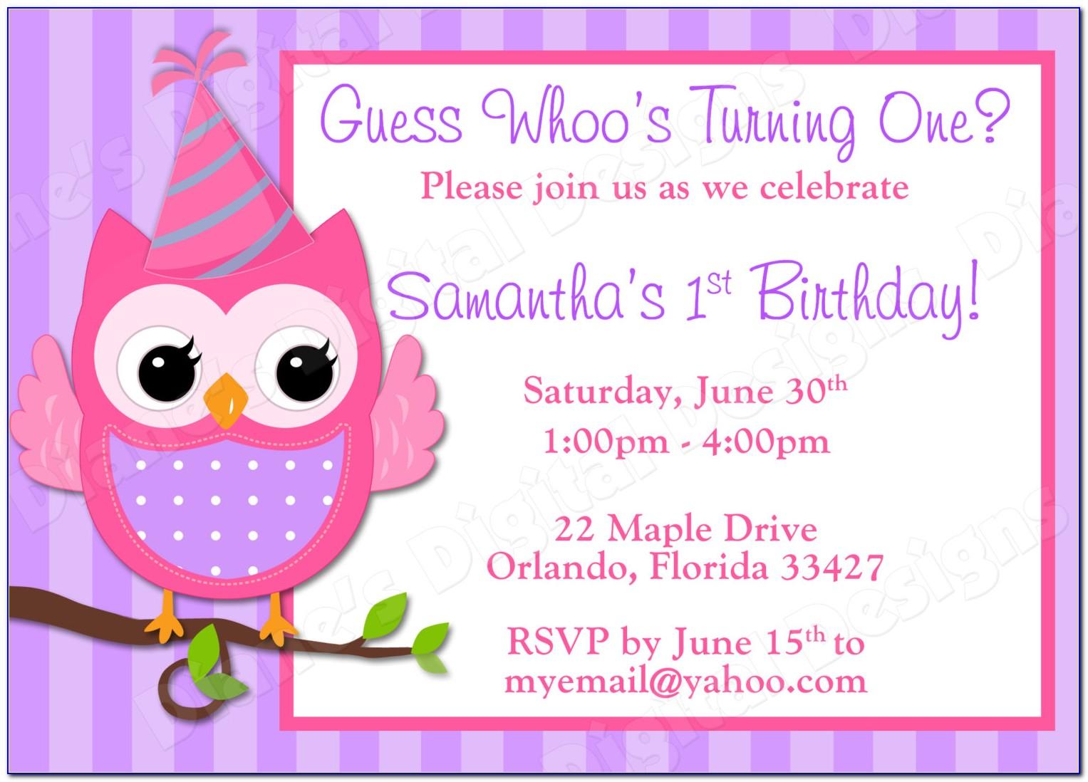 Owl Baby Shower Invitation Template Free