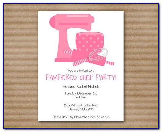 Pampered Chef Party Invitation Template