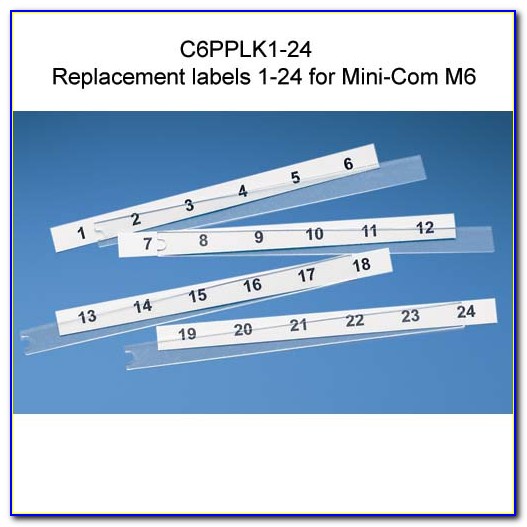patch panel label template