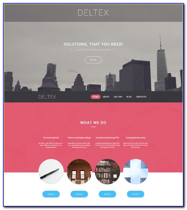 Parallax Scrolling Website Template Free Download