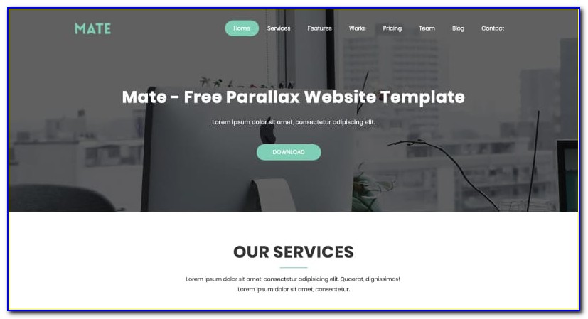 Parallax Web Template Tutorial