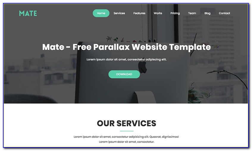 Parallax Website Templates Free Download