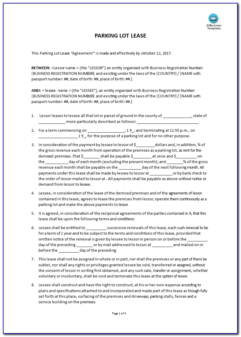 parking-lot-lease-agreement-template