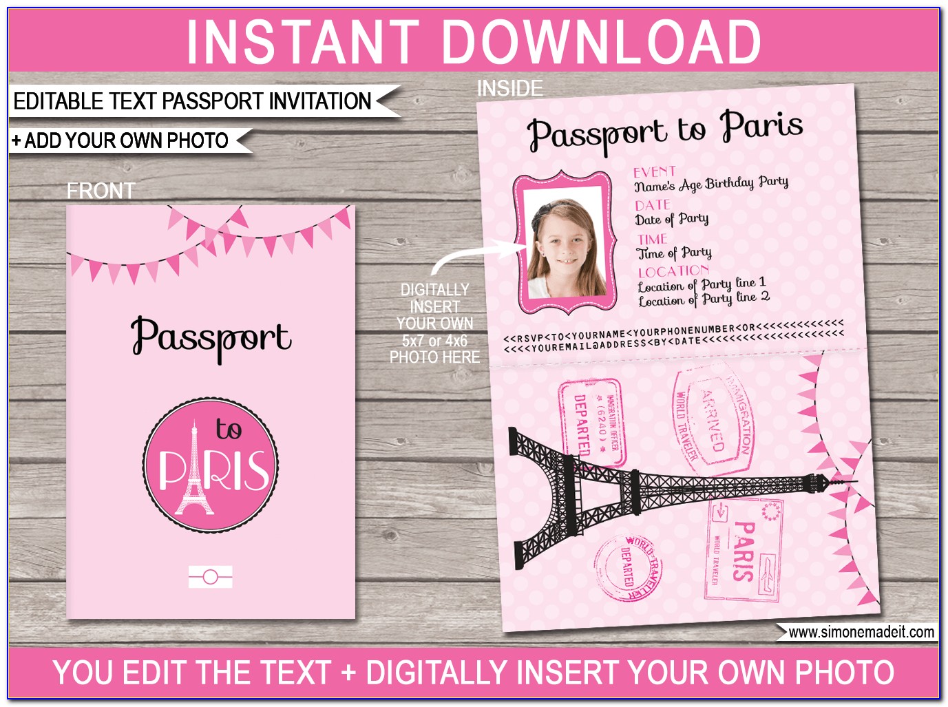 Passport Invitation Template Download
