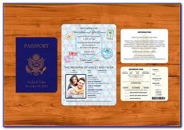 Passport Invitation Template Indesign