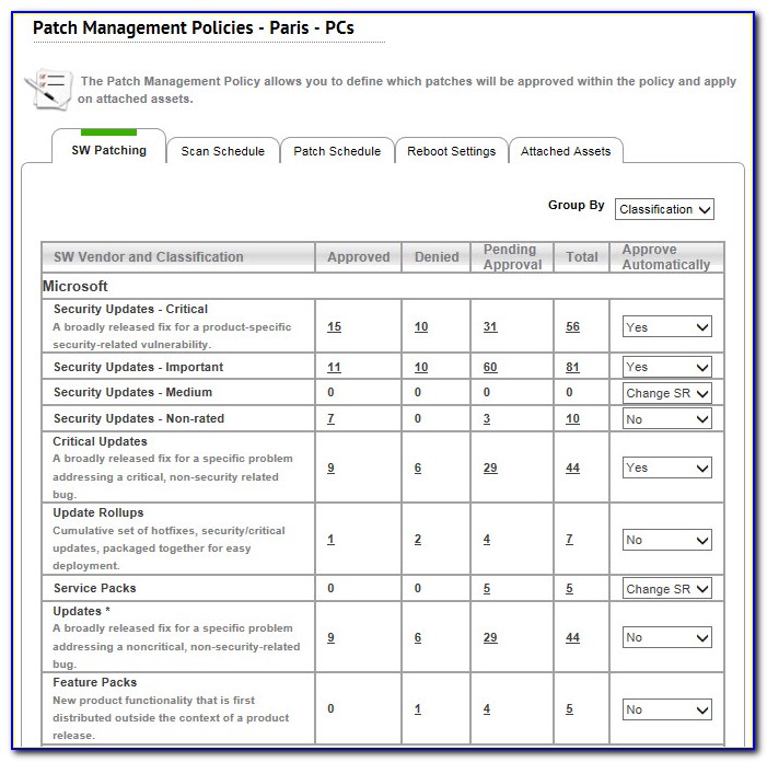 Patch Management Document Template