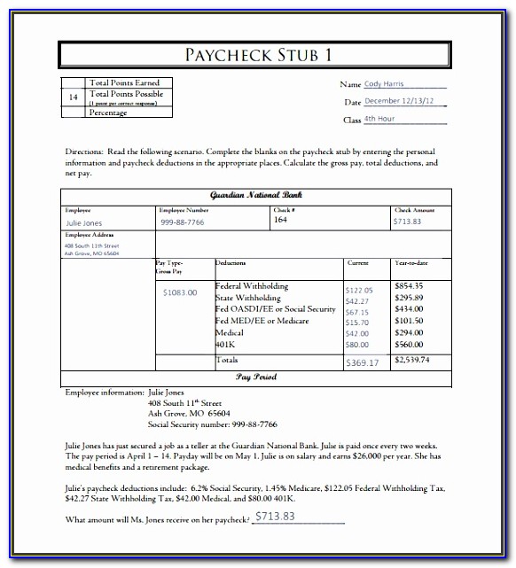 Paycheck Budget Template Excel