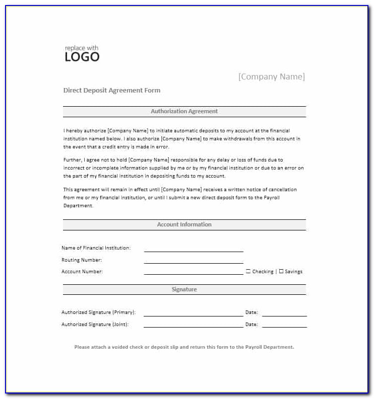 Payroll Deductions Authorization Form Templates