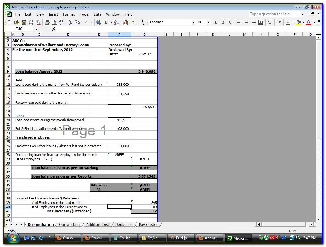 Payroll Reconciliation Excel Template Uk