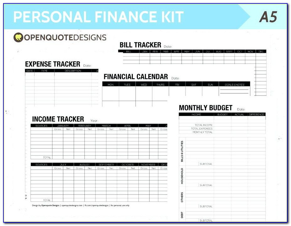 Personal Financial Planning And Analysis Excel Templates