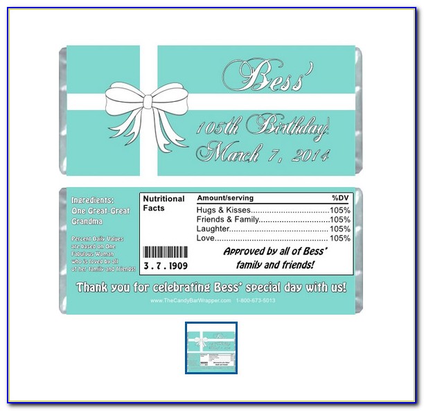 Personalized Candy Bar Wrapper Template Free