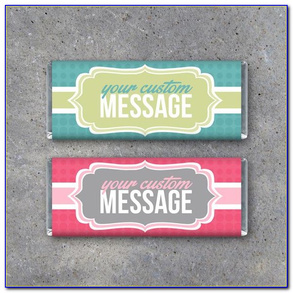 Personalized Candy Bar Wrapper Template