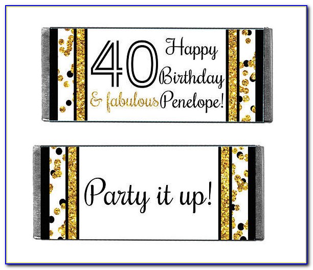 Personalized Candy Bar Wrappers Printable