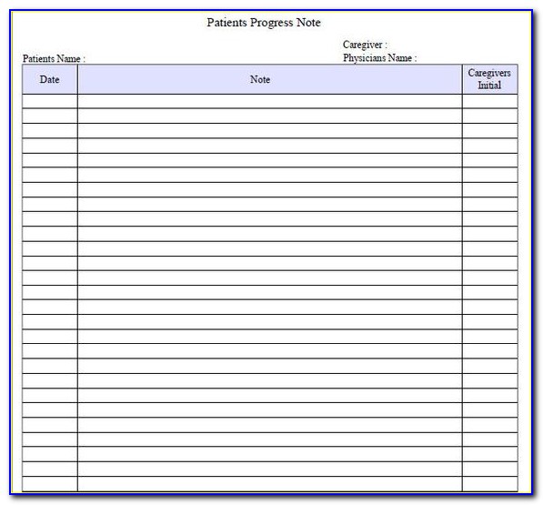 Physician Progress Note Example