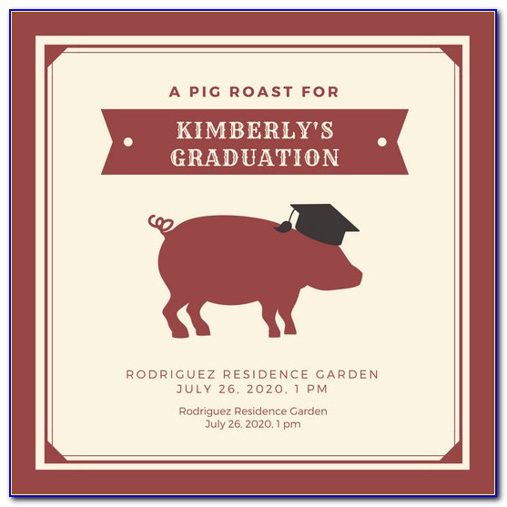 Pig Roast Invitation Designs