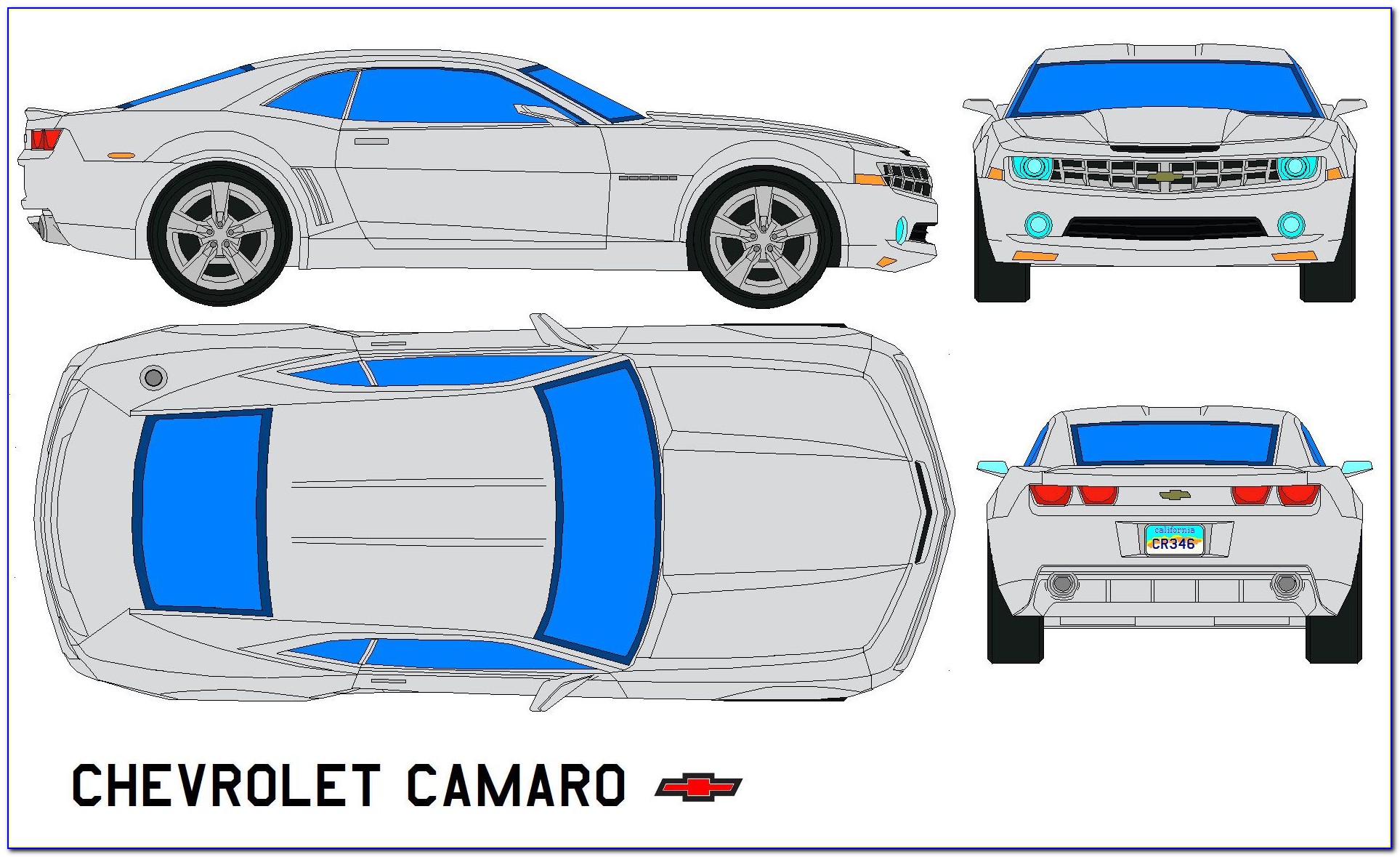 Chevrolet Camaro 2010 Blueprint