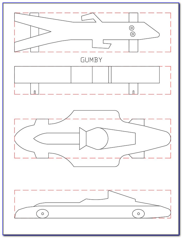 Pinewood Derby Car Templates Wedge