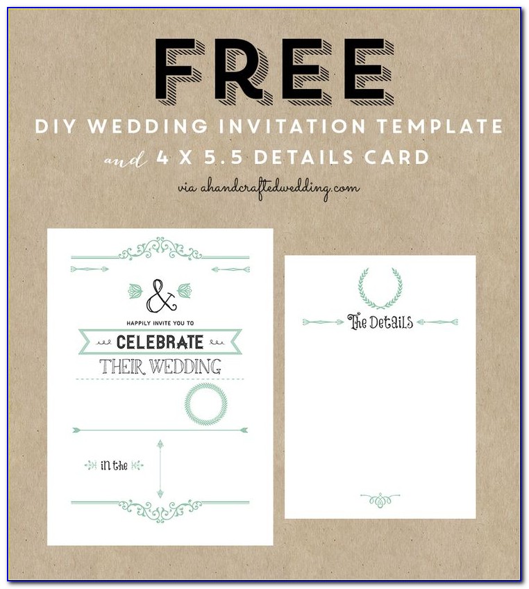 Pinterest Wedding Invitation Templates Free