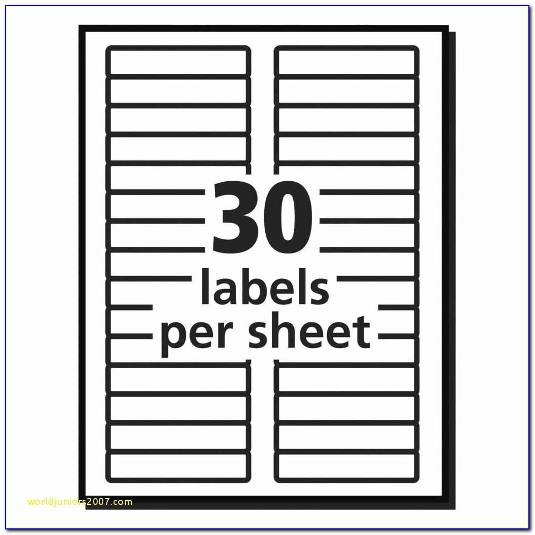 Polaroid Mailing Labels 30 Per Sheet Template