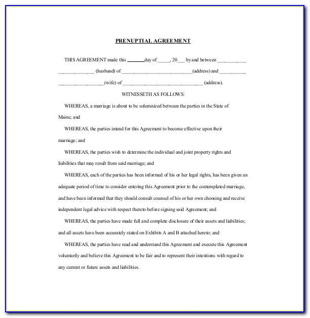 Postnuptial Agreement Template Free Uk