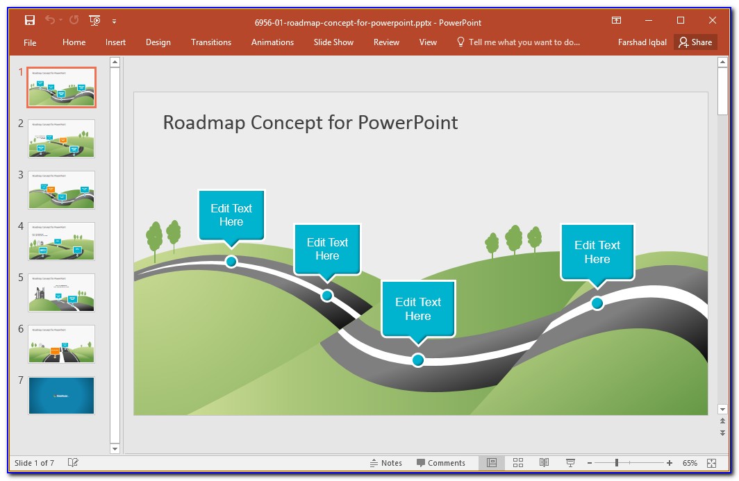 powerpoint-roadmap-template-free