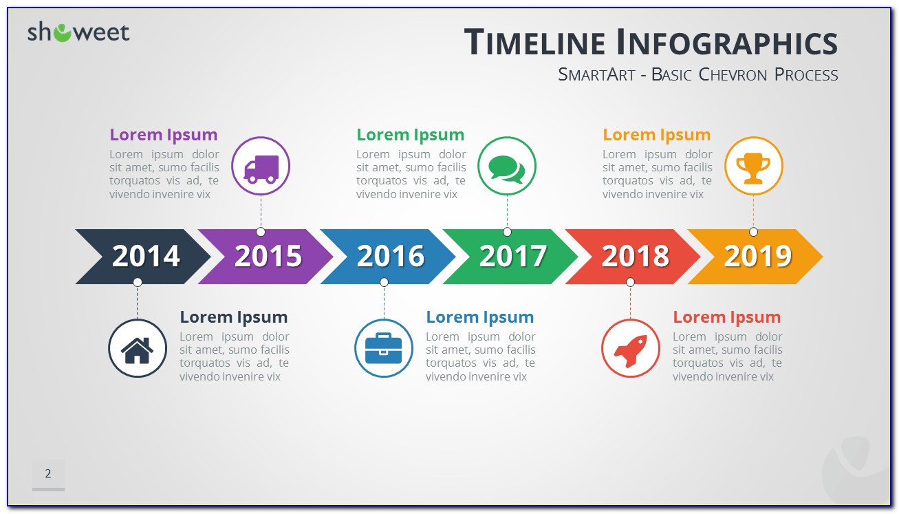 Powerpoint Smartart Templates Timeline