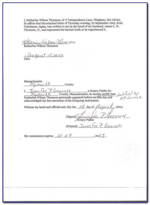 8 Notarized Affidavit Of Residency Template