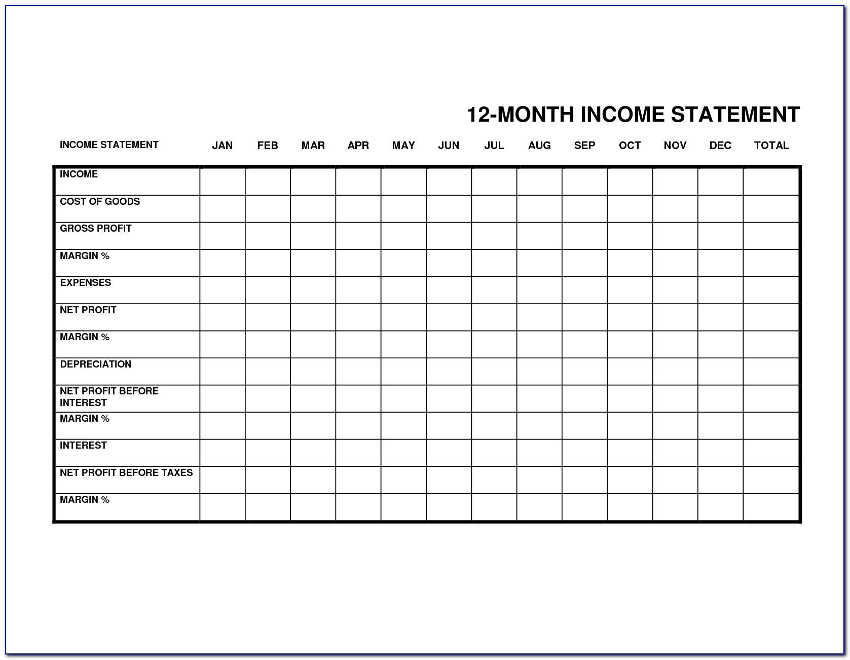 Business Monthly Budget Spreadsheet Template