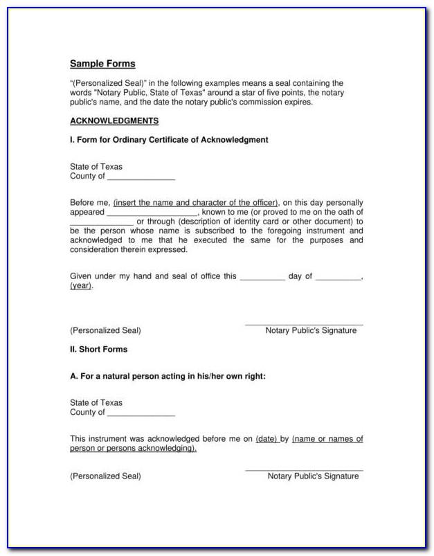 California Notary Public Affidavit Form