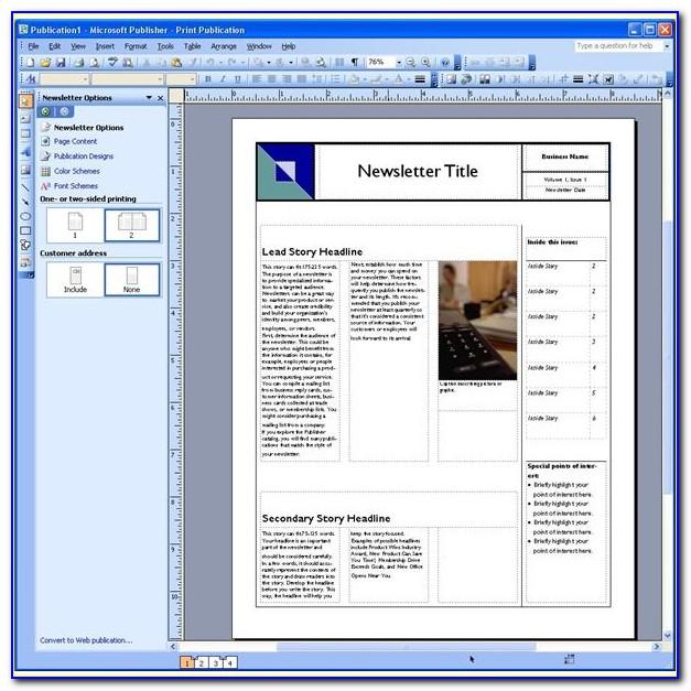 Download Microsoft Publisher Website Templates