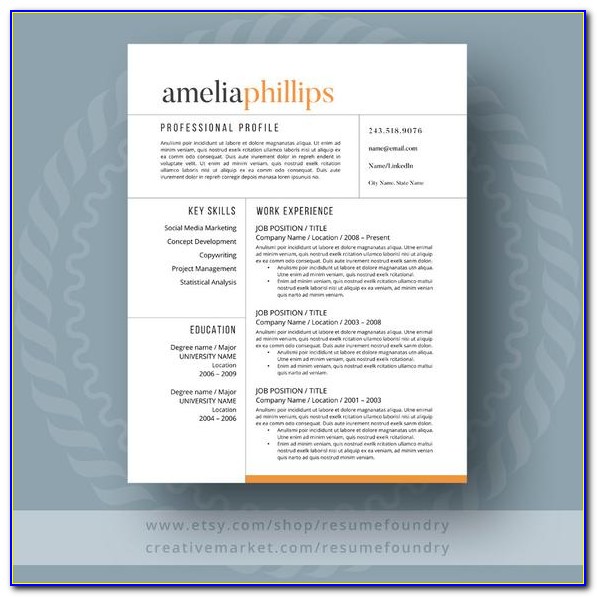 Free Downloadable Modern Resume Templates For Word