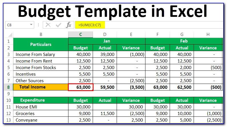 Free Monthly Budget Templates Printable