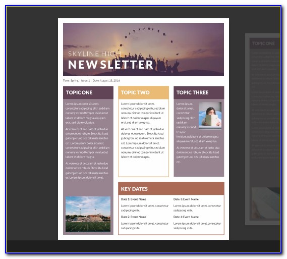 Free Newsletter Layout Templates
