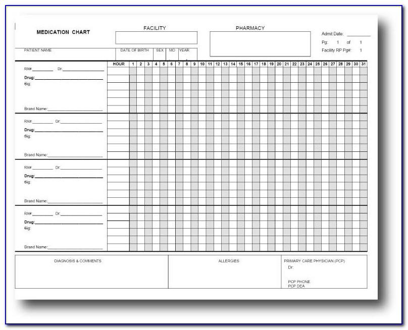 Medication Administration Record Template Form