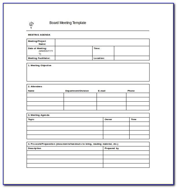 Meeting Minutes Template Excel Format Free