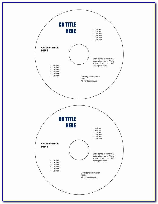 memorex cd label refills template