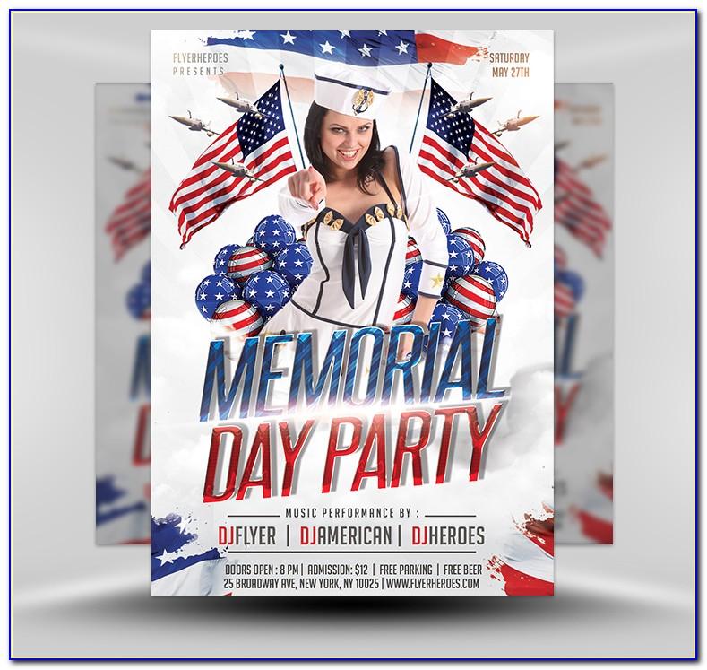 Memorial Day Party Invitation Templates